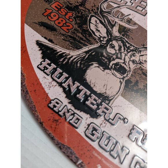 Rivers Edge Metal sign Deer Camp Whitetails Unlimited est 1982 17x12 - Picture 3 of 15